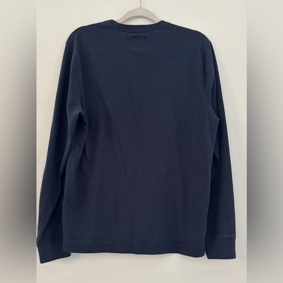 Abercrombie & Fitch Men's Large Long Sleeve‎ Graphic T-Shirt Blue Classic A&F - Picture 2 of 7